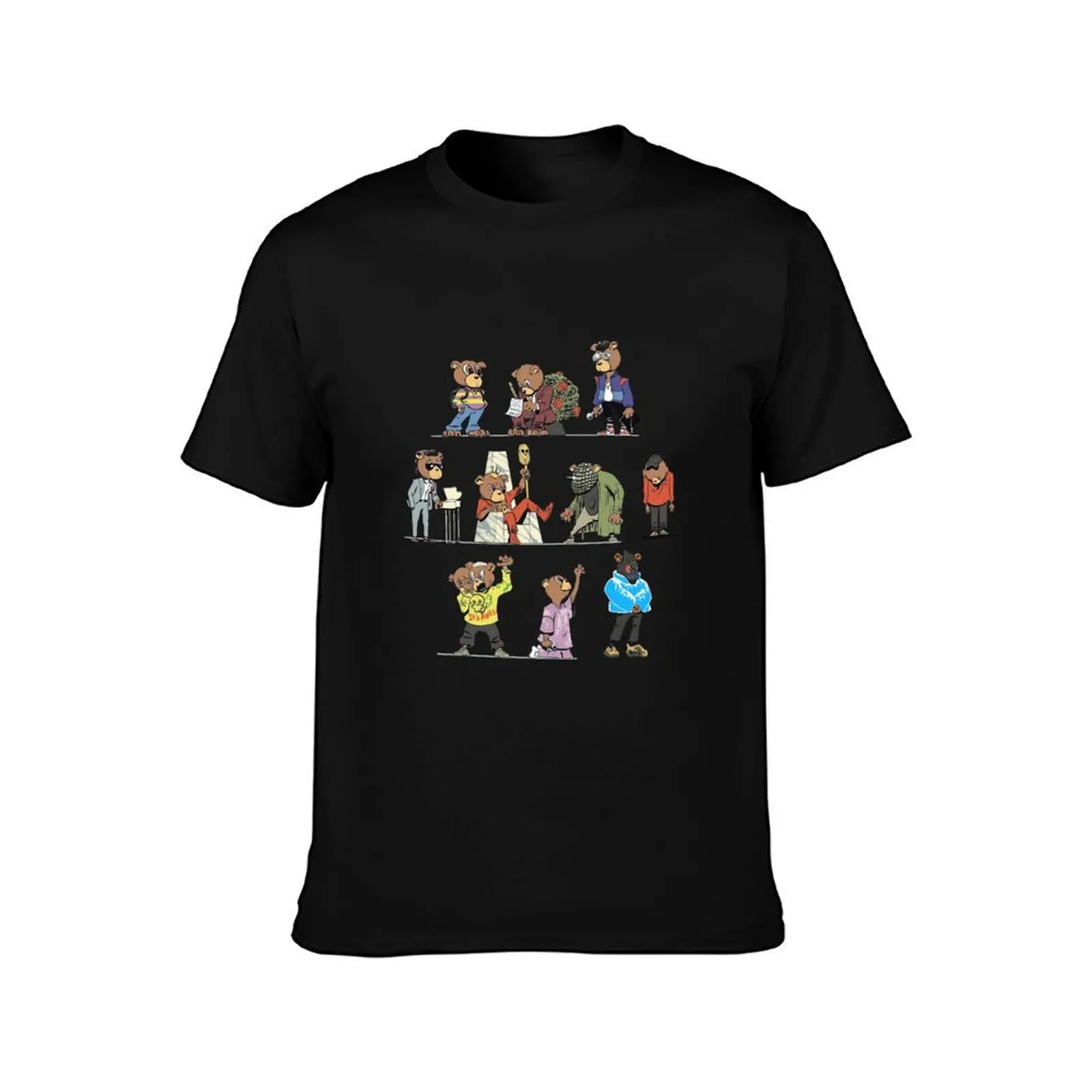 Dropout Bear Eras T-Shirt Plus Size Workout Short Sleeve Top