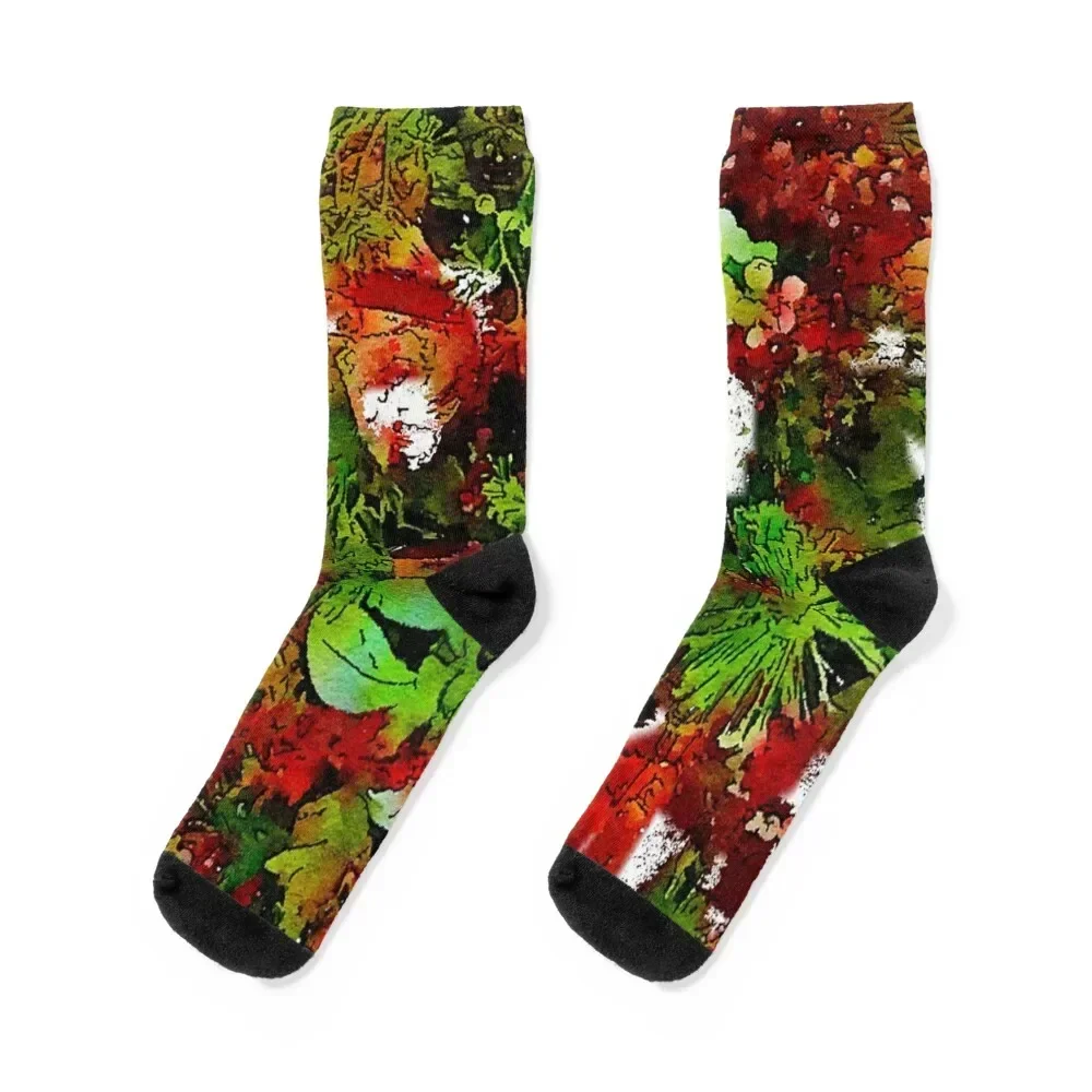 Festive holiday print Socks new year ankle professional running Girl'S Socks Men's