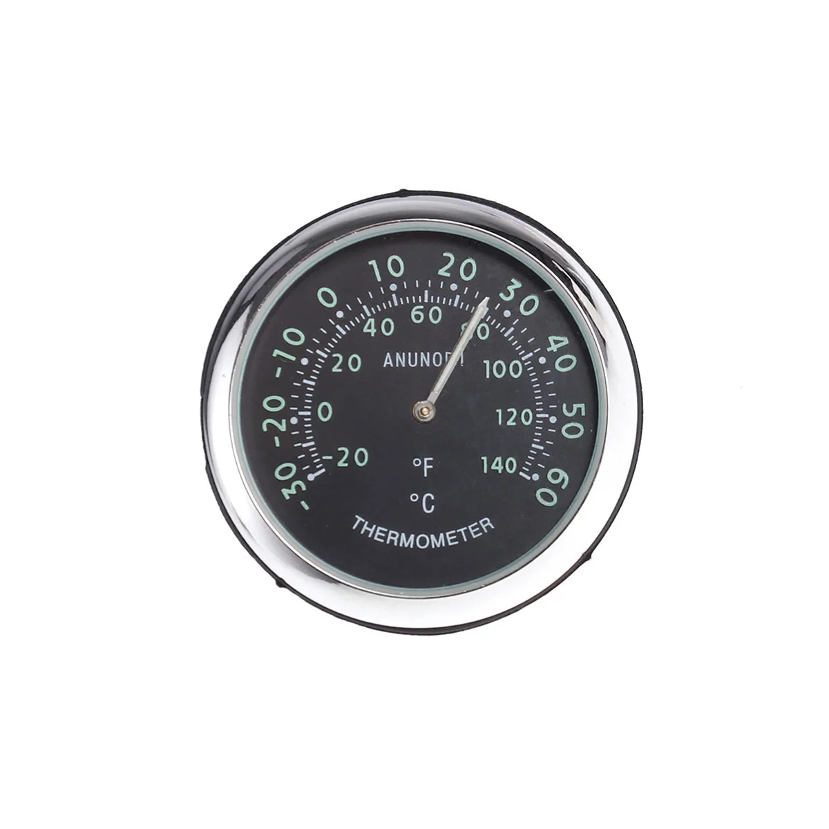 

Universal Car Dashboard Luminous Thermometer Mechanical Metal Glass Temperature Sensor Easy Install Adhesive Vent
