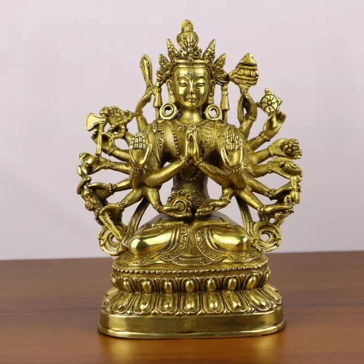 statue-de-bouddha-bodhisattva-en-cuivre-decoration-tibetaine-tantrique-nepalais-bodhisattva-a-dix-huit-mains