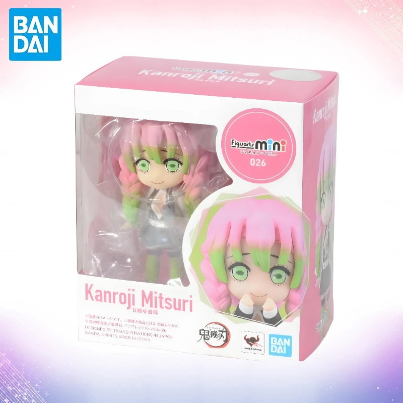 

BANDAI Demon Slayer In Stock Action Model Kanroji Mitsuri Q-version Active Joint Figures Mini Series Doll Toys Original WB Toy