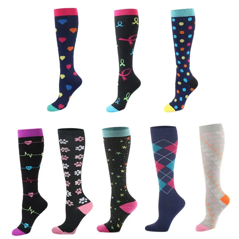 Compression Socks Outdoor Running Exercise Professional Sports Socks Men Women Medical Varicose Pregnancy Diabetes Elastic Socks