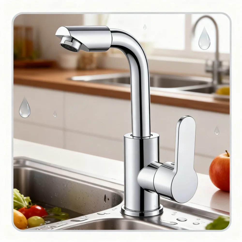 1/2pcs Dual-use Hot and Cold Water Faucet Splash-proof 360° Rotating Basin Faucet Kitchen And Bathroom Tool
