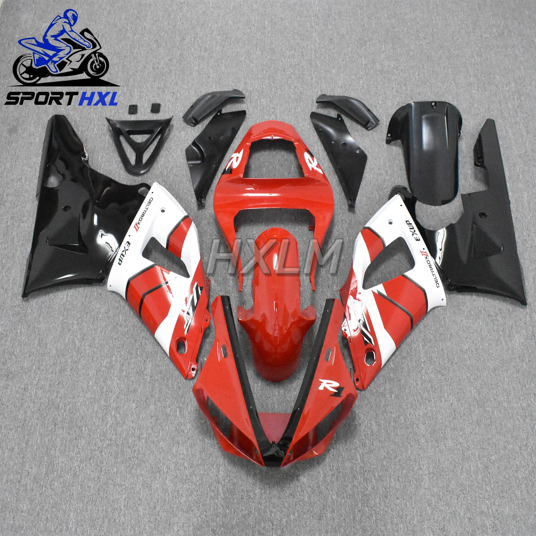 

Lowest price Fairings fit for YAMAHA YZF R1 2000 2001 red white kits body YZFR1 00 01 bodywork fairing kit parts