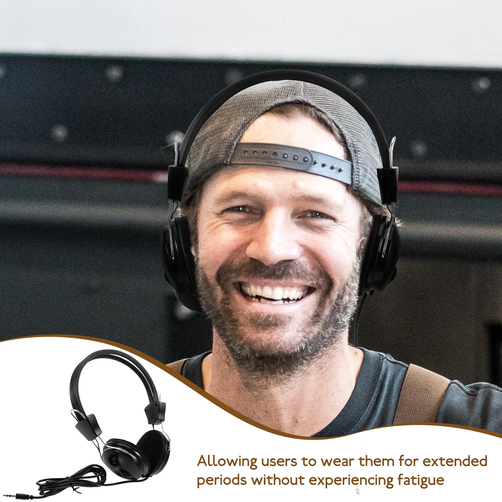 

Metal Headphone High Accuracy Adjustable for All Models Clear Sound Lightweight Comfortable Long Wear Durability