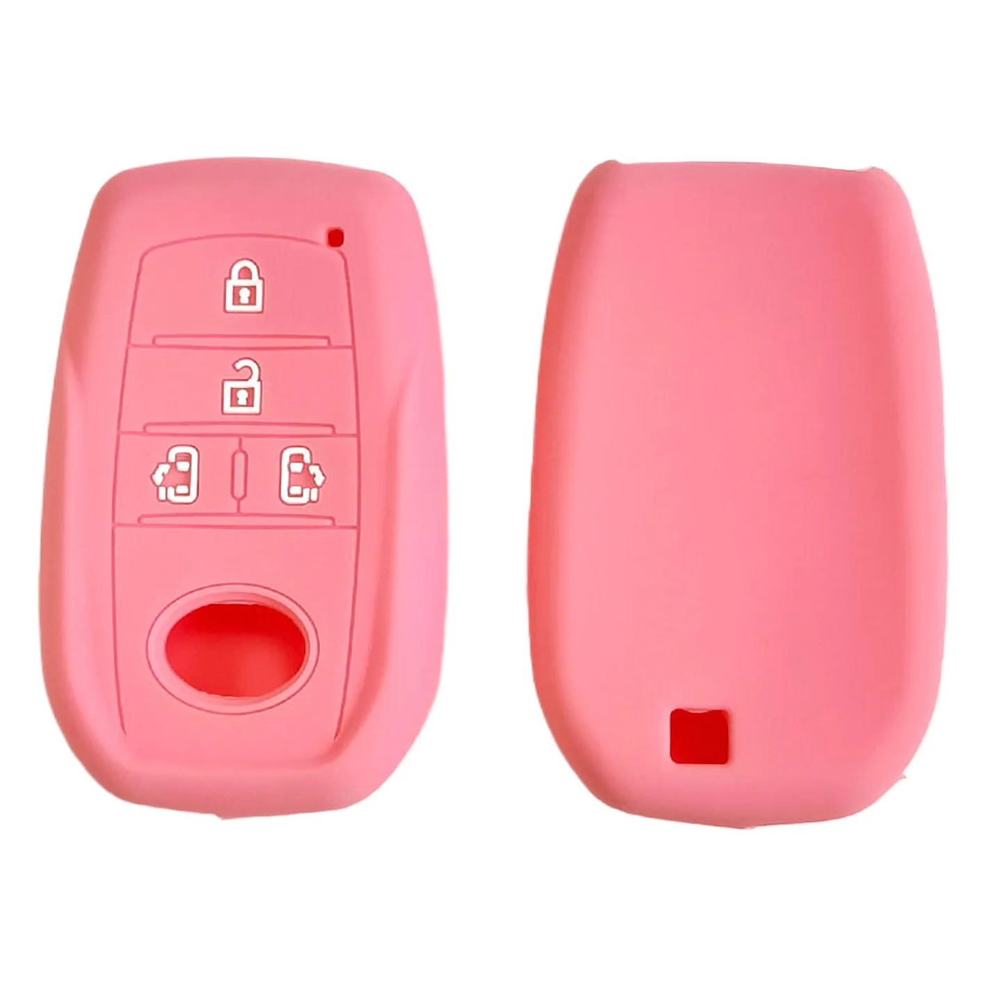 Suitable for Toyota Grevia Remote Control 4-button Silicone Key Cover Wilfa Alpha Car Key Cover Without Standard