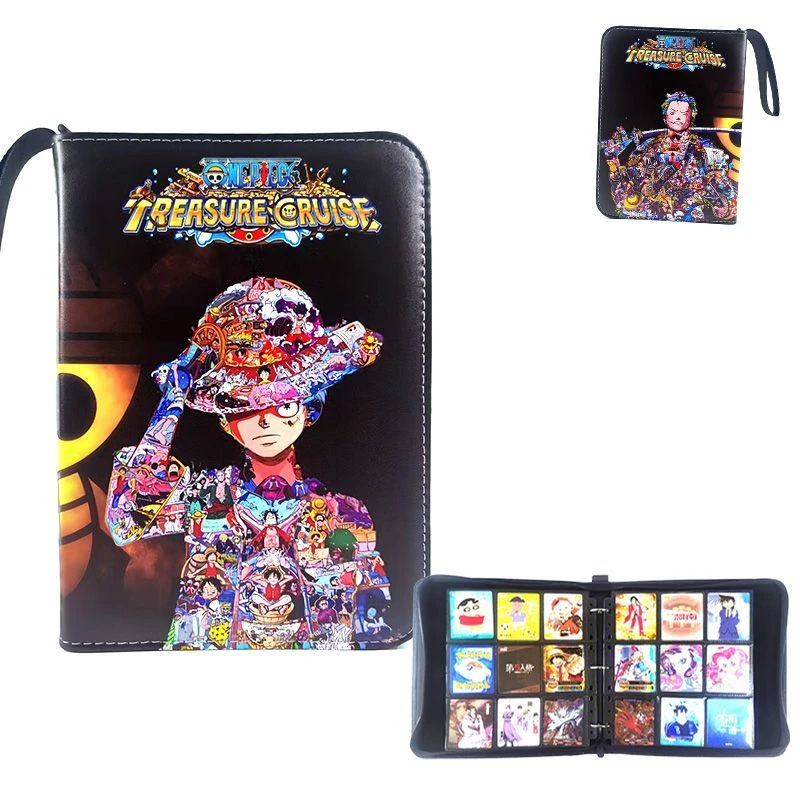 Luffy Card Binder One Piece Roronoa Zoro Fotoalbum Ritsboek 400/900 Pocket Holder TCG Kaarten Opslag, Anime Albums Cadeau