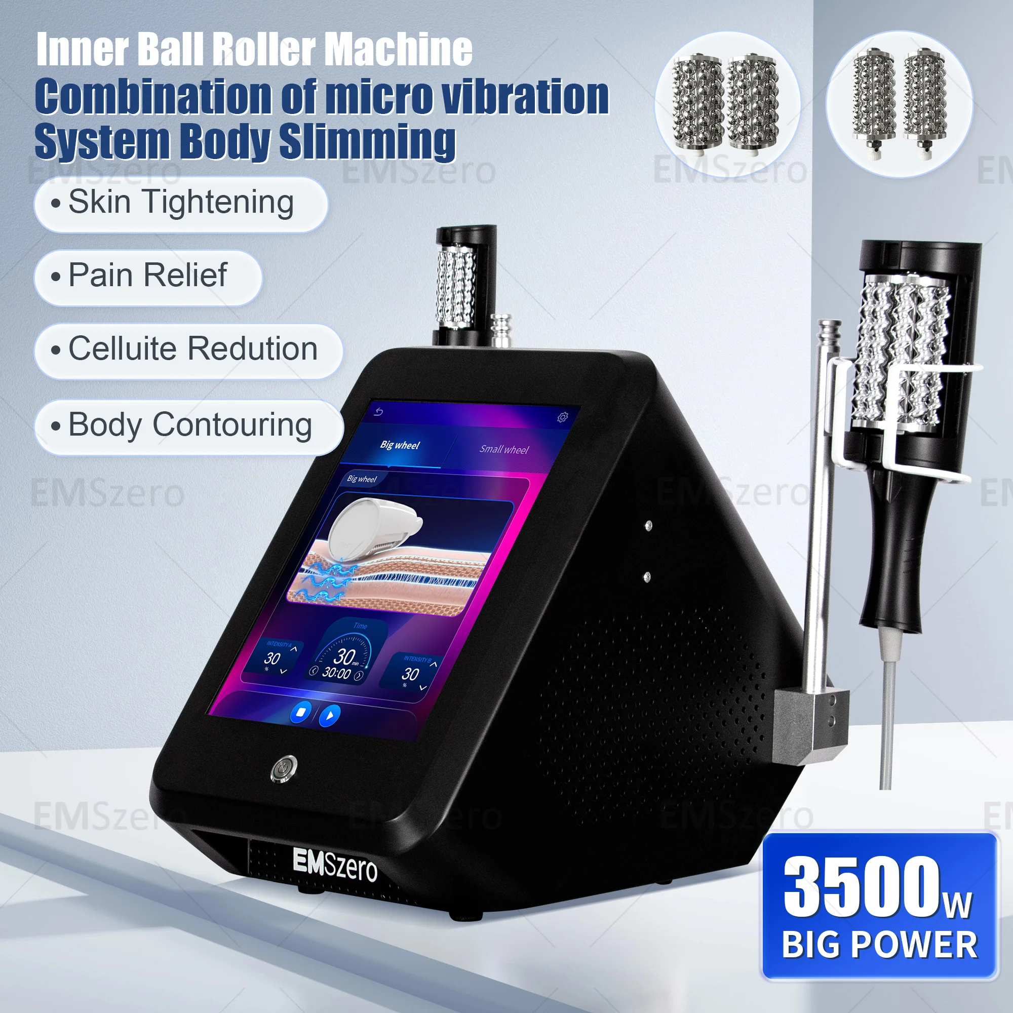 New Upgraded 2in1 EMSzero &Roller Machine Muscle Booster Electromagnetic 6500W Stimulates Body Shaping The Newly Launched