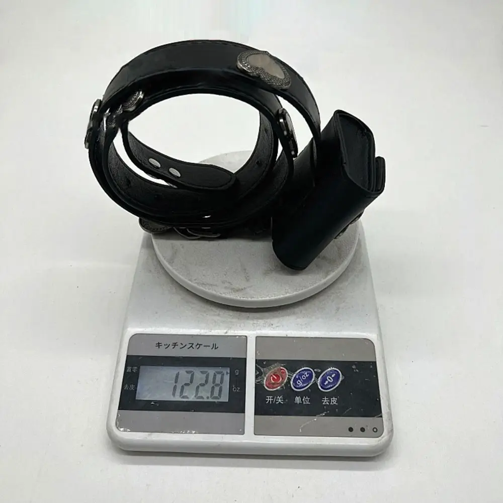 

Personal Leather Gothic Heart Belt Adjustable Vintage Square Love Waist Bag Punk Style Black Retro Buckle Belts Unisex