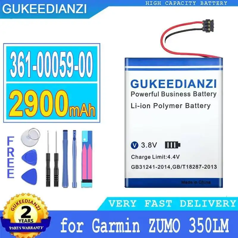 

Motorcycle Gps Navigator Battery 361-00059-00 2900Mah For Garmin Zumo 350LM 390LM 340LM