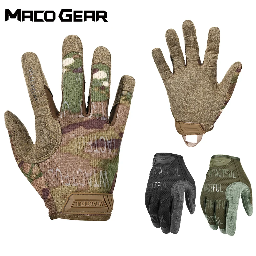 Guantes tácticos guantes de dedo completo guantes deportivos Airsoft entrenamiento tiro ciclismo Paintball senderismo equipo al aire libre para