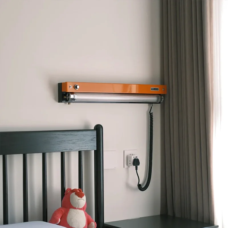 مصباح جداري عتيق بتصميم عتيق لغرفة النوم وغرفة النوم بجانب السرير وممر جداري على الطراز الصناعي وأسلاك خالية من السطوع قابلة للتعديل