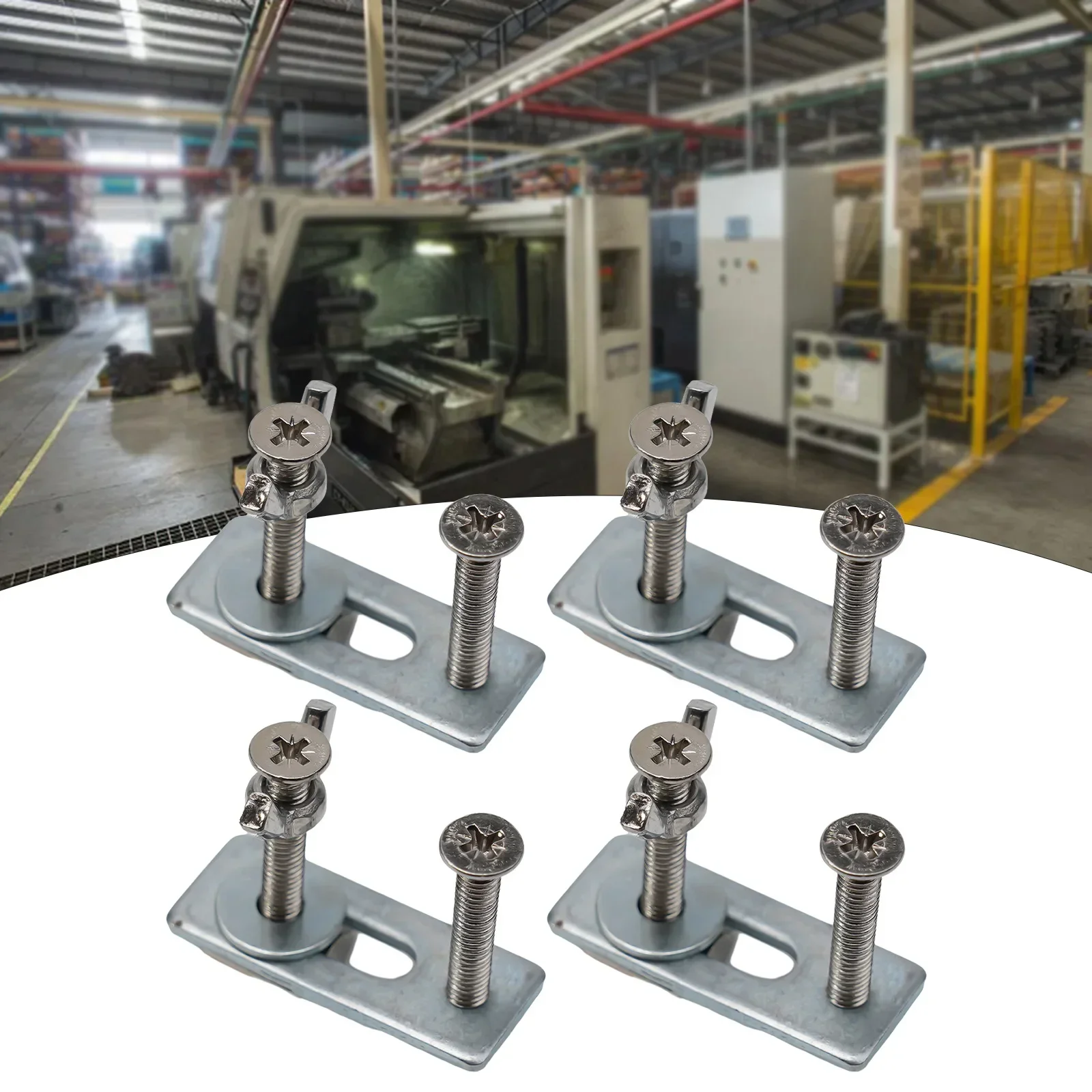 4 Set T Track Clamp M6 for 3018 PRO CNC Router Machine T Slot Mounting Hold Down Fixture for Engraving Routing and Milling Tasks