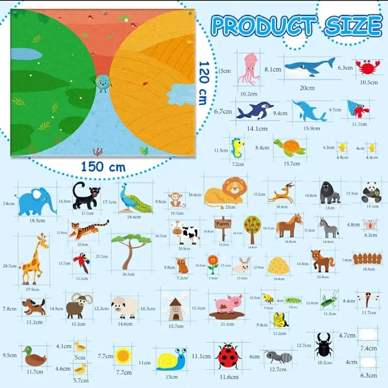 Felt Story Board Stories Set for Kids, Montessori, DIY, Fazenda, Zoológico, Veículo, Storytelling, Família, Interativo, Pré-escolar, Brinquedos para Aprendizagem Precoce