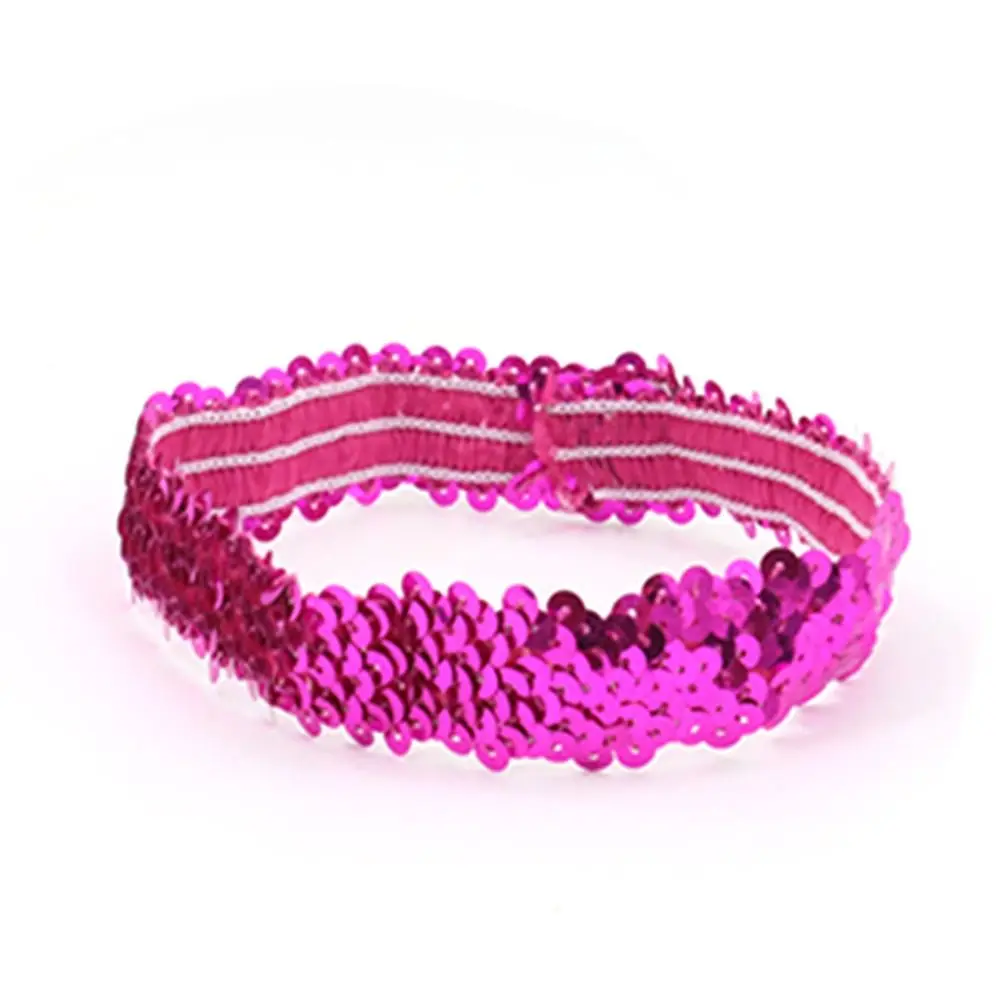 

Party Gift Indian Sequins Sequin Headband Headwear Hair Accessories Glitter Hairband Shiny Bow Costume Elastic Hairbow