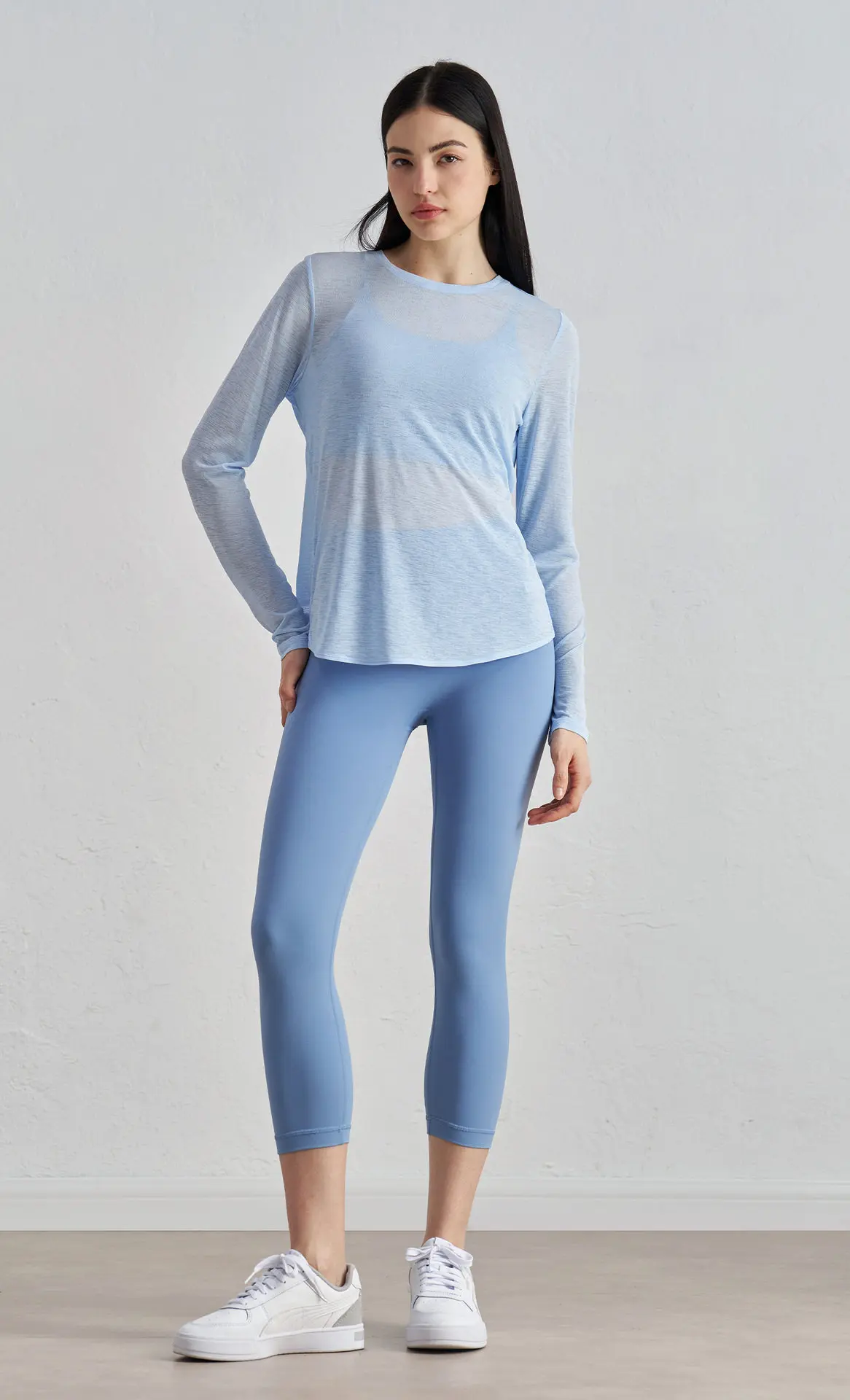 Hollow Beauty Rückenfreie Sportbluse mit Langen Ärmeln für Damen, Atmungsaktiv, Rundhals, Leicht, für Laufen, Pilates, Yoga – Detail 3