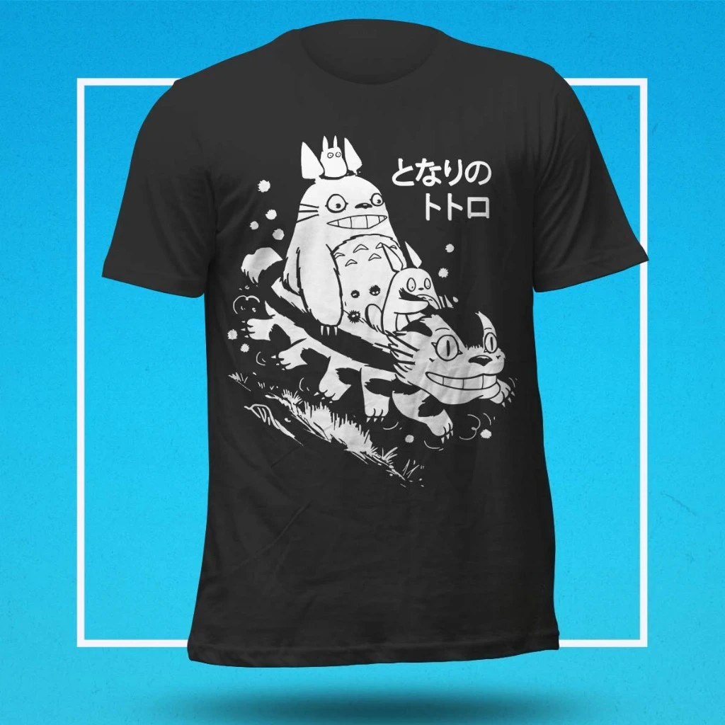 

Totoro Shirt travel cotton four seasons T-shirt for men and women sweat-absorbing breathable tops available in children's sizes