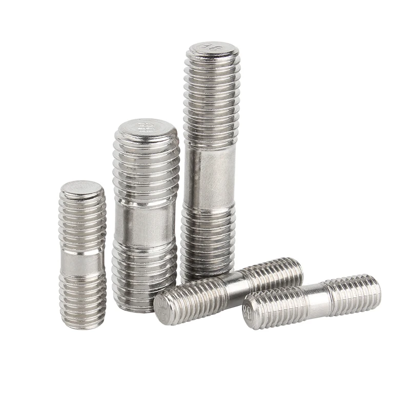 A4 Double End Thread Rod 316 Stainless Steel Dual Head Threaded Bar Headless Stud Bolts Screw Rod Tooth Stick M6 M8 M10 M12