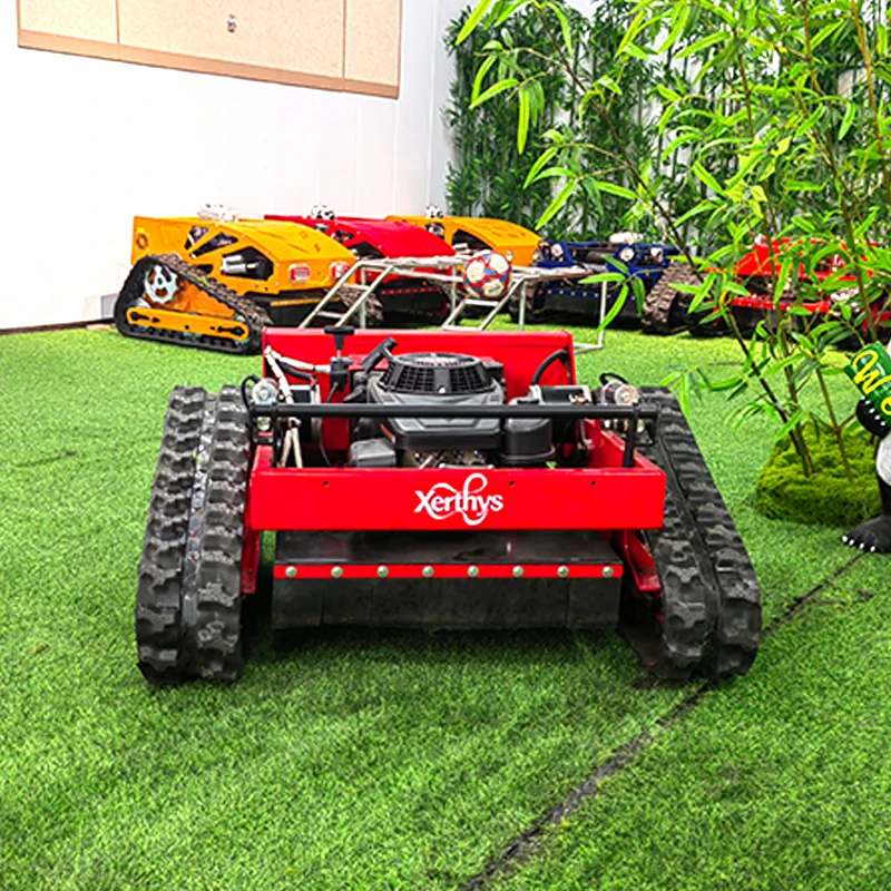 Factory Price 500Lawn Mower Remote-Controlled Tracked Hybrid Lawn Mower CE EPA EURO5  Lawn Mower for Grass Cutting