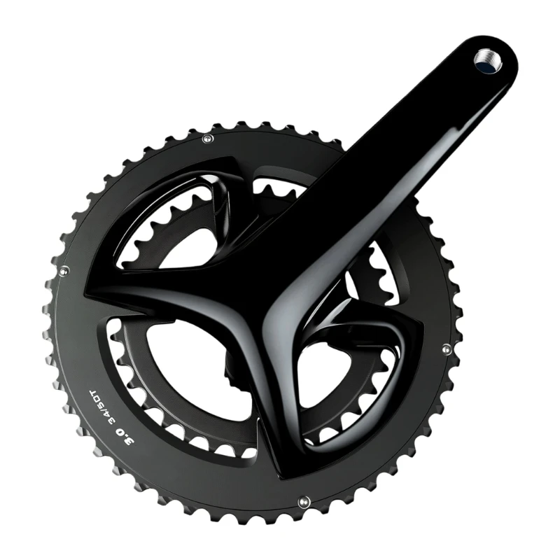 C4DE Bicycles Crankset 170mm Hollows Integrated Double Speed Round Chainring Mountain Bicycles Crankset 34T/50T Chainring