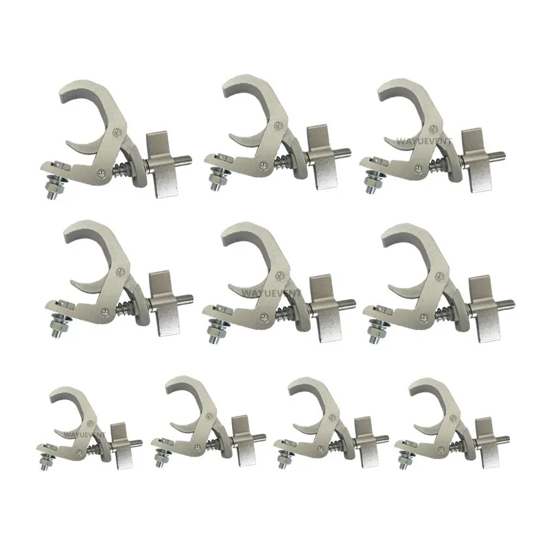 10pcs/lots Durable Heavy Duty Hooks Alumimun Alloy Clamp 150kg 40-60mm Bracket Stage  Stage Light Hook Light Clamp Holder Truss