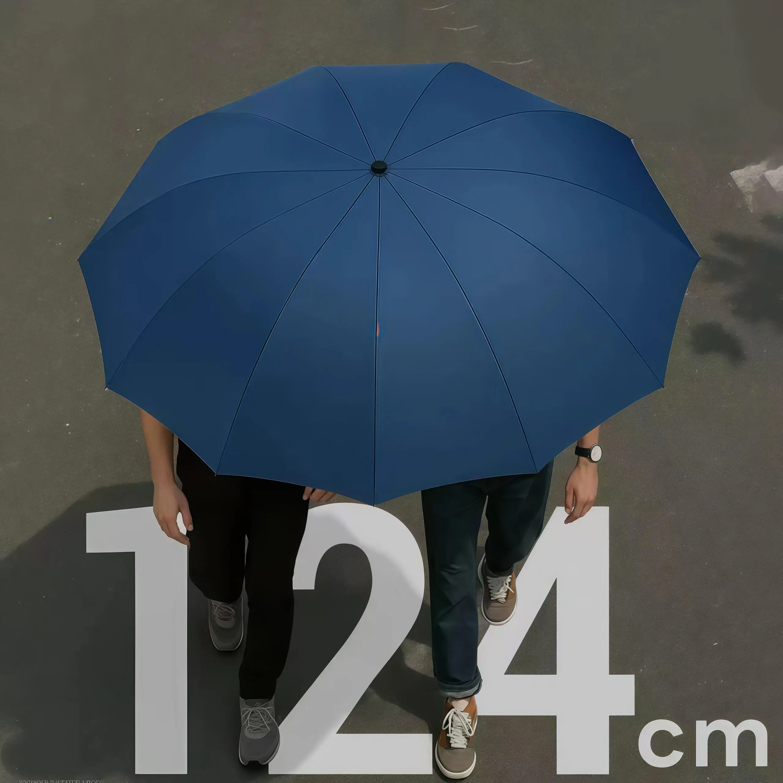 

Double umbrella, 12-rib reinforced, windproof and waterproof, a must-have multi-functional umbrella for heavy rain.