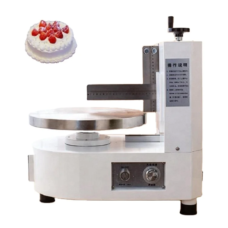 

Automatic Cake Cream Smoothing Coating Decorating Plastering Machine Cake Icing Machine For Home