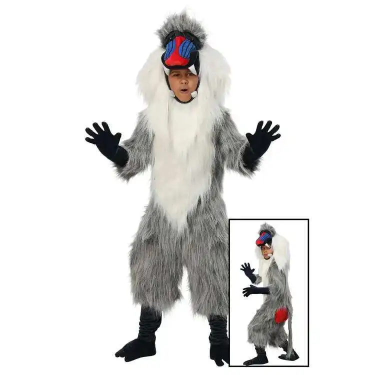 

Adult's African Animal Baboon Character Costumes Kids Cute Hippo Cosplay Costume Family Party Halloween Fancy Dress