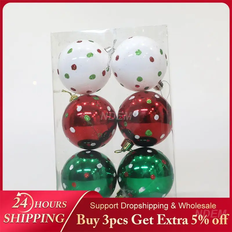 Holiday Accessories Not Easy To Break Generic Christmas Tree Accessories Ball Pendant Comfortable To Touch Convenient Solid