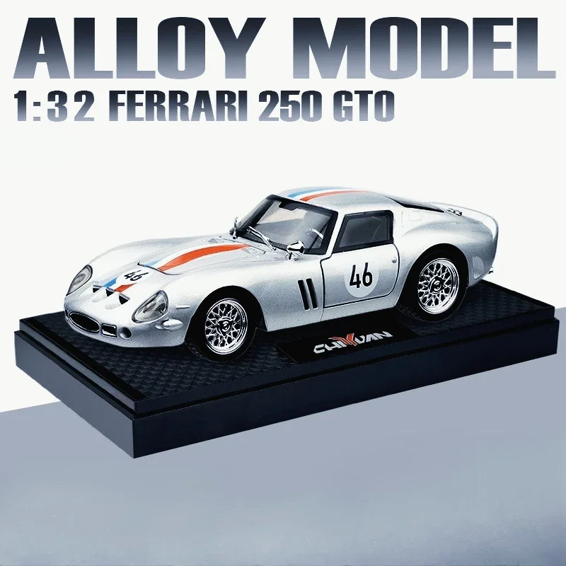 1:32 Legering Automodel Simulatie Speelgoed GT250 Auto Collectie Desktop Ornament Diecast Speelgoed voor Jongens Geschenken