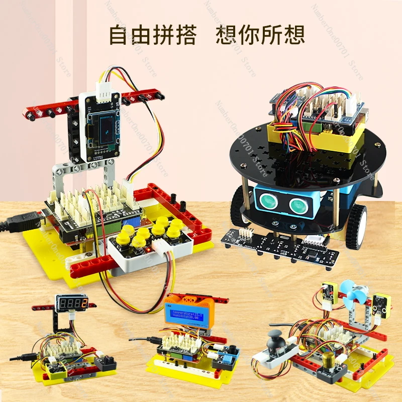 Applicable to Arduino Development Board Learning Scratch Programming Mixly Maker Smart Car Kit