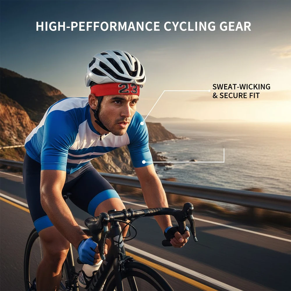 No 24 Sweat Absorbent Headband Breathable Sports Hairband Essential for Intense Workouts Unisex Fitness Gear  Sweat Band