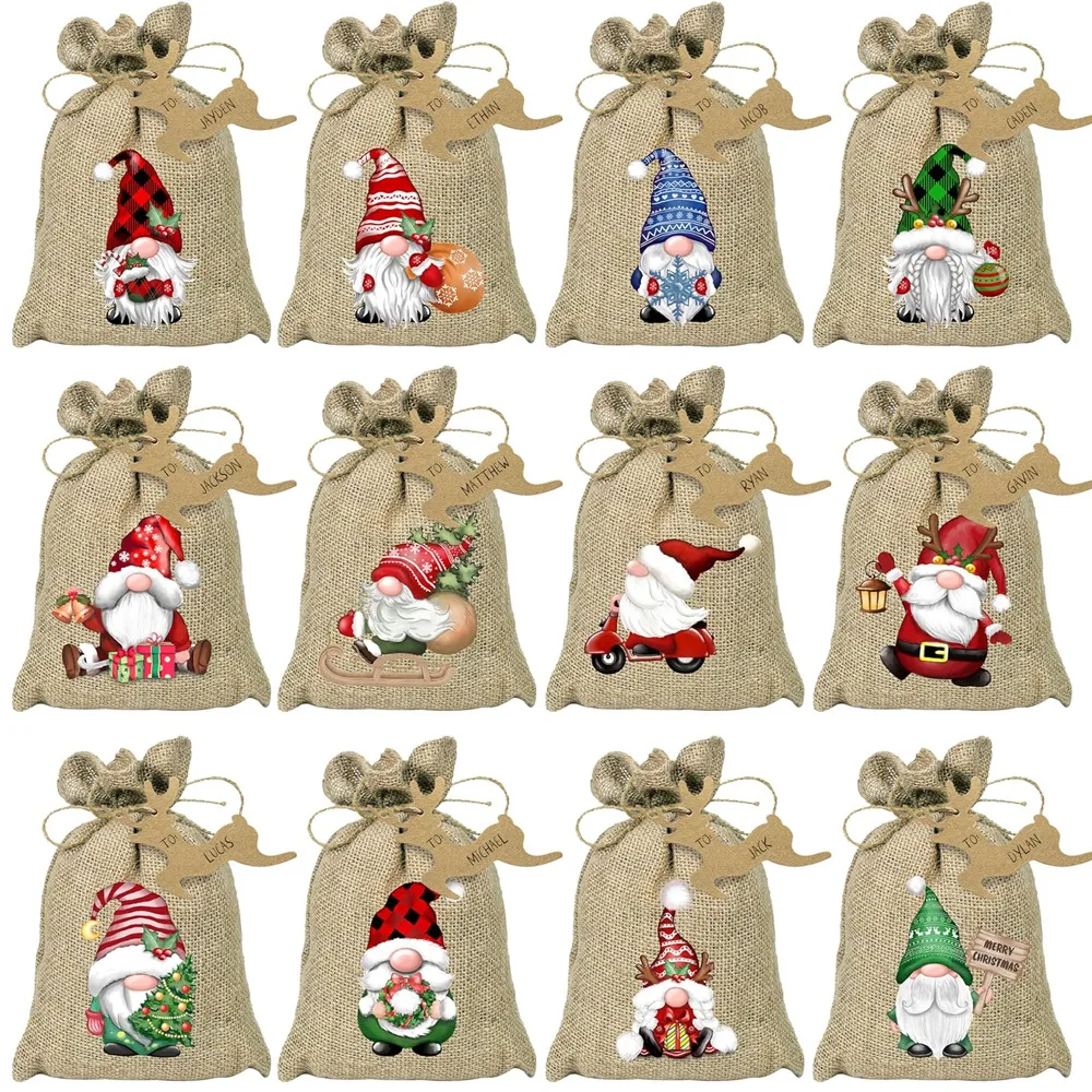 

Хлопково-льняная подарочная сумка Cisas с завязками, оптовая закупка, доступна кастомизация, декор для дома, ручная работа, крафт