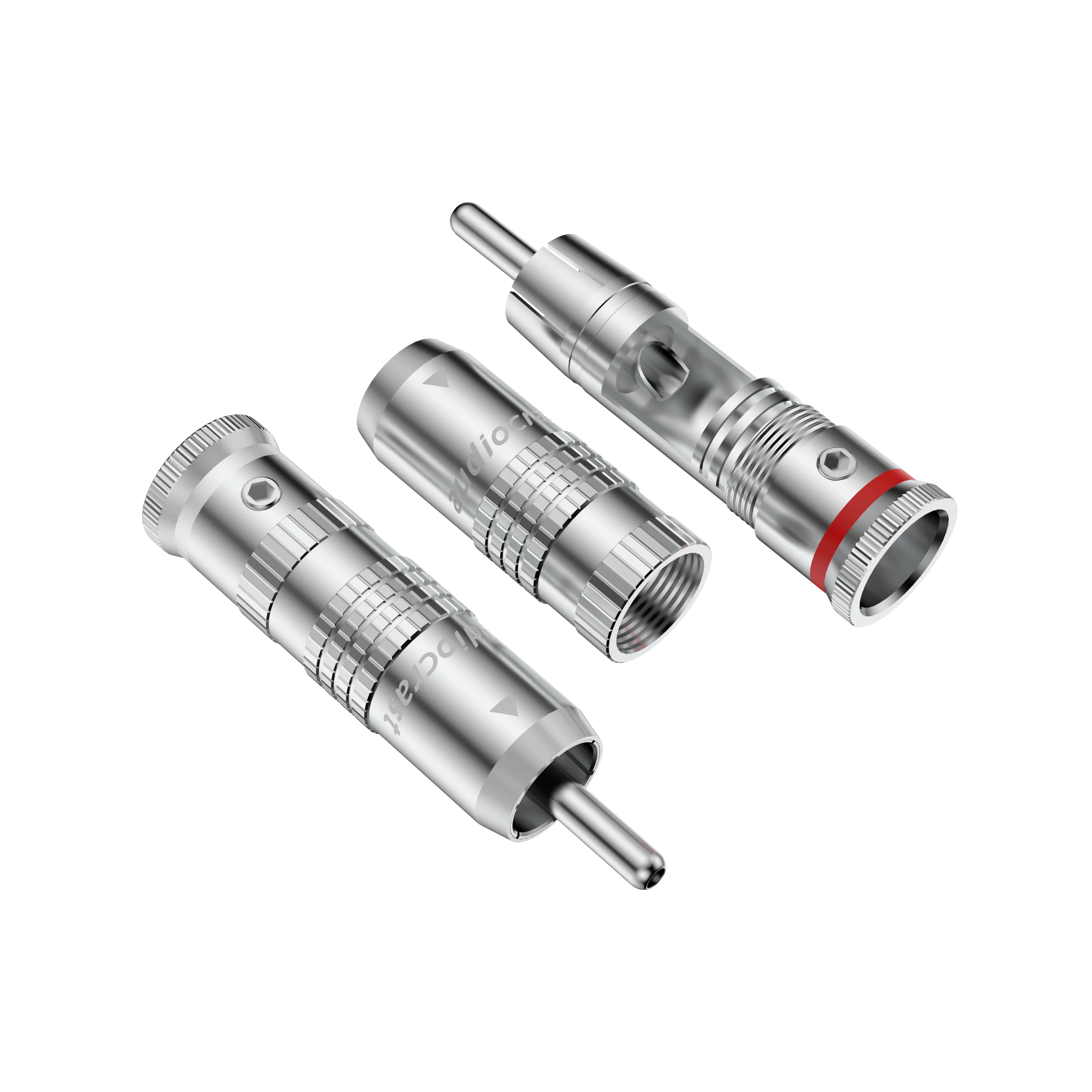 4 шт. Audiocrast посеребренный кабель RCA аудио разъем припой RCA разъем для DIY аналоговый HIFI