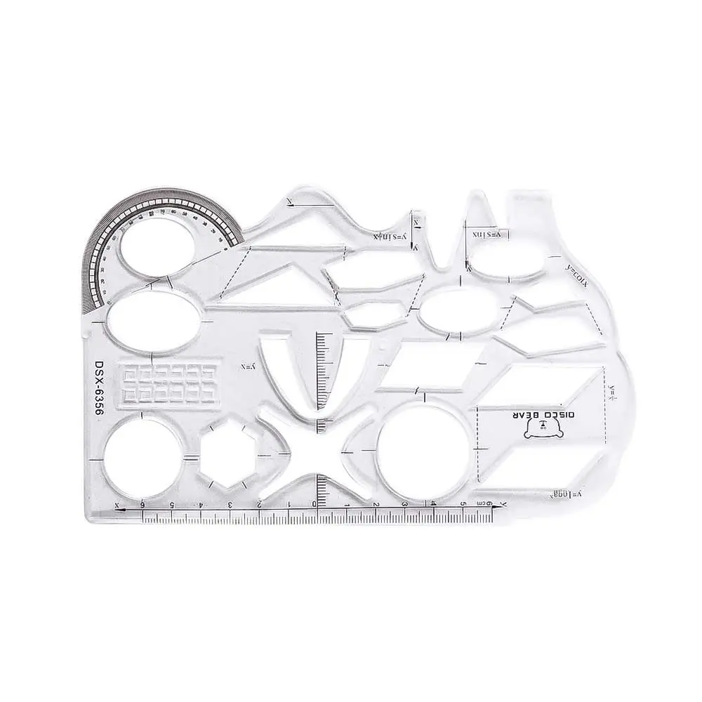 15cm Fast Office School Supplies Circle for Student Drafting Ruler Measuring Ruler Soft Function Ruler Drawing Template