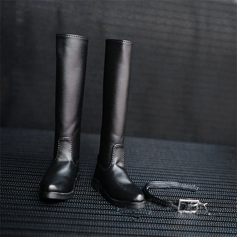 Los zapatos de muñeca BJD son adecuados para 1/3 1/4 MSD tío muñeca tamaño negro individualidad moda alta bota militar accesorios para muñecas