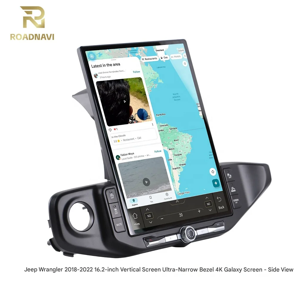 16.2'' Android 13 Touch Screen Car Multimedia Player Backup DSP for Wrangler 2018-2022 view 4