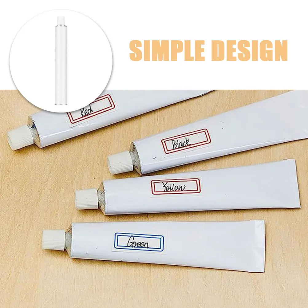 

1 set Empty Paint Tubes Aluminum Bottles Oil Palette Containers Screw Caps Storage Dispensing Drawing Supplies Lightweight