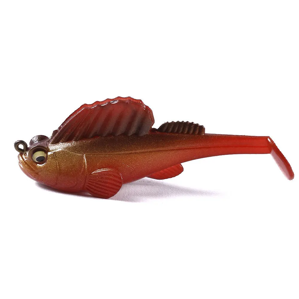 1 Stück/10 Stück 7,5 cm/14,2 g Silikon Dark Sleeper Wobbler Angelköder Sinkender Weichköder Jig-Haken Swimbaits Bass Shad für Barsch-Angelzubehör – Detail 19