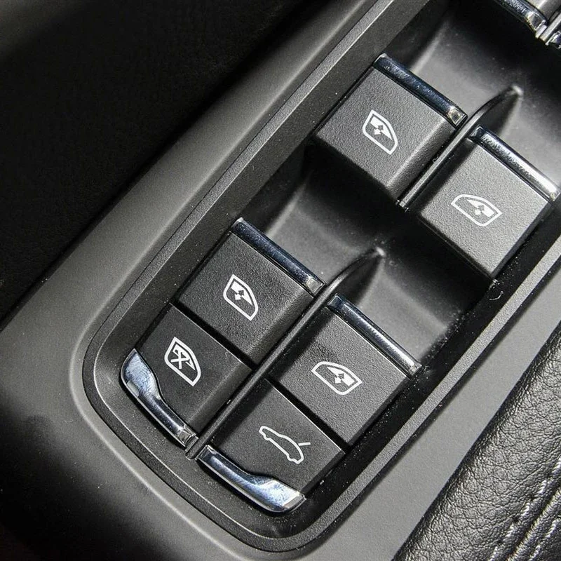 Interior Stickers For Porsche Cayenne 2011 - 2017 Macan 2014-2018 Panamera 2010 - 2016 Car Window Lifter Switch Window Control R