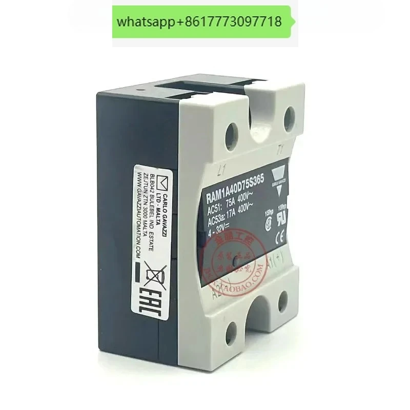 

Оригинальное твердотельное реле Jiale RAM1A40D75S365 75A 400V