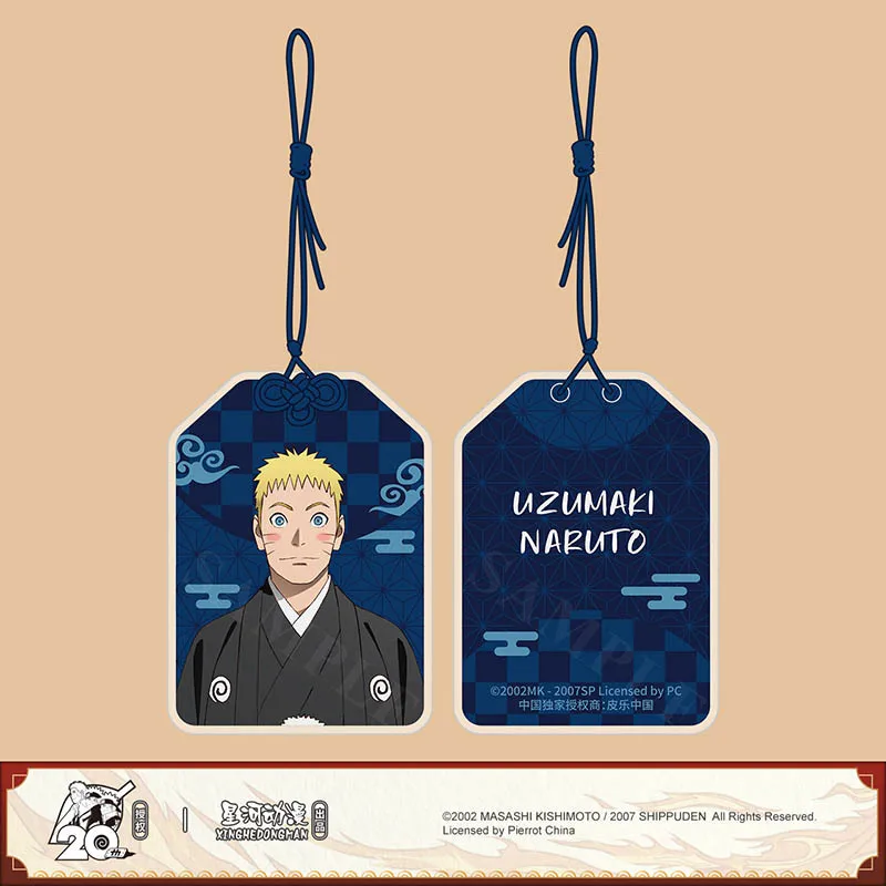 Hot Japanese Anime Naruto Figure Kakashi Obito Hinata Acrylic Omamori Bagpack Car Decoration Pendant Keyring for Children Gifts