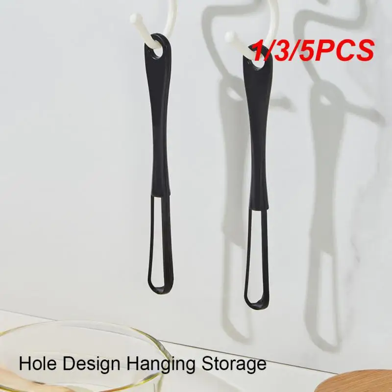 1/3/5PCS Milk Tea Convenient Storage Egg Mixing Tools Coffee Mixer Machine Handle Hanging Hole Black Kitchen Gadgets