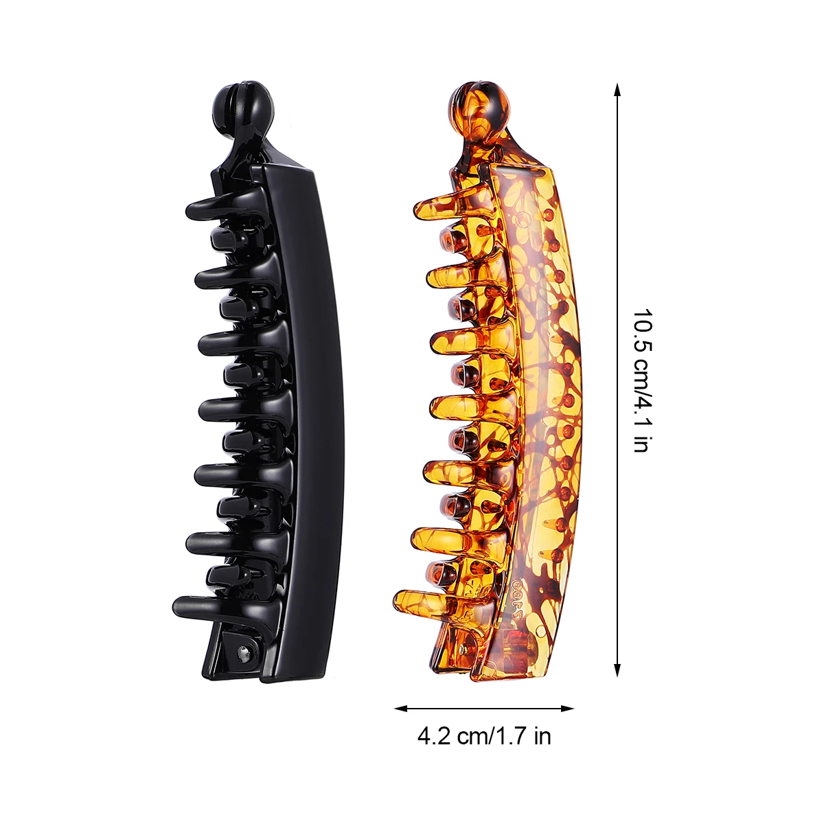 

6 Pcs Hair Clip Set Durable Plastic Banana Clips Suitable Work Home Party Fishtail Ponytail Combs Hair Accessories