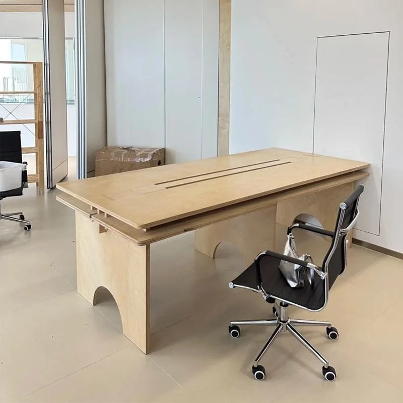 

Ocean board desk long table, modern simple negotiation table and chair combination training table