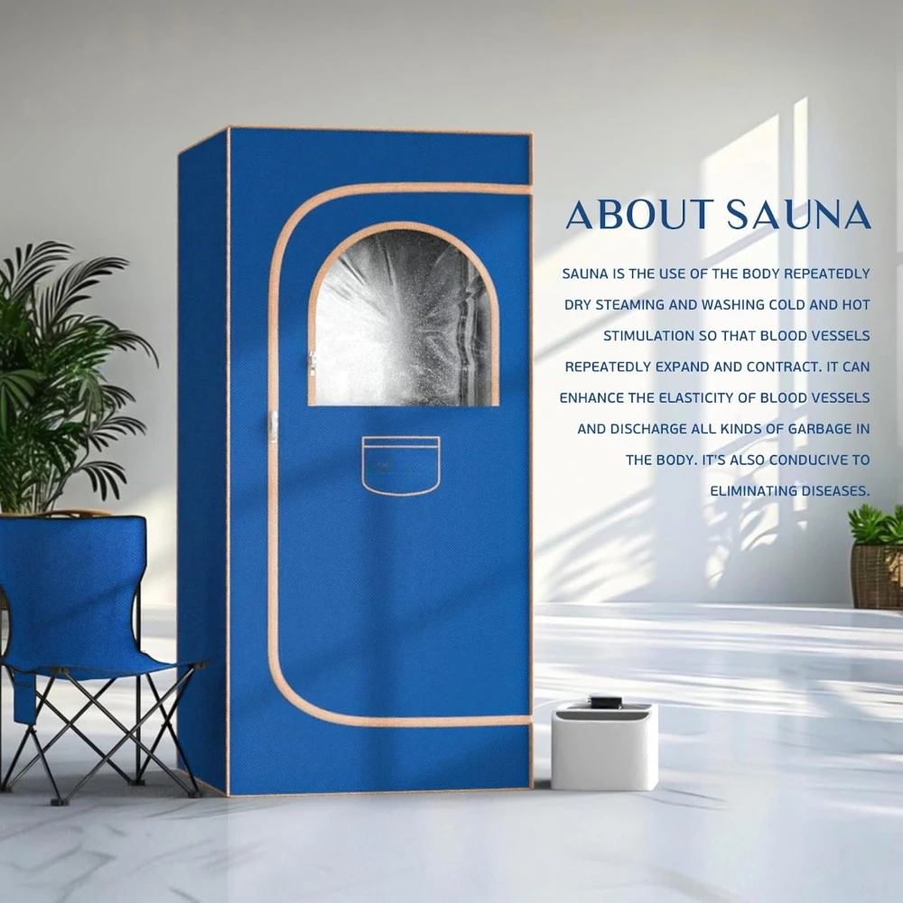 Steam Sauna Box, Full Size Personal Thicken 600D Sauna Tent Kit for Spa, Indoor Sauna Relaxation