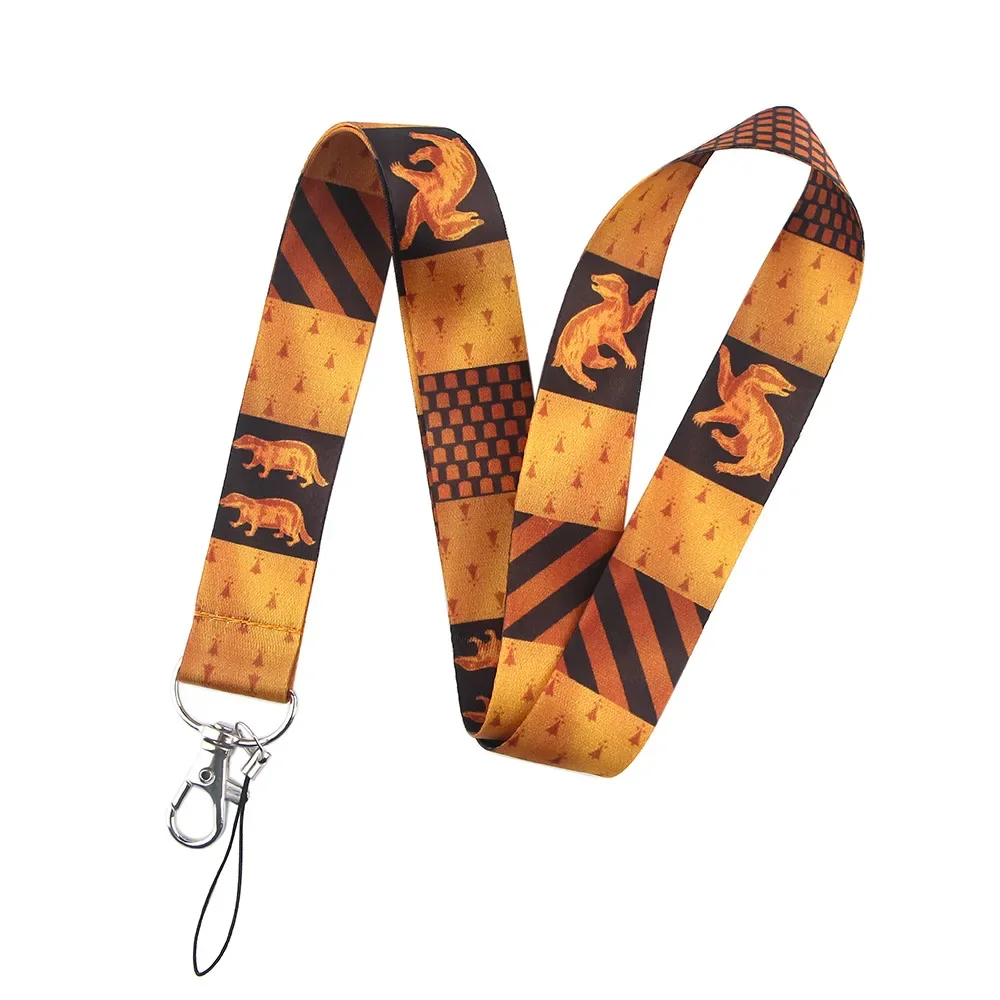 Green Orange Retro Pattern Lanyards Cool Neck Strap College Style Mobile Phone Keys ID Card Holder DIY Hanging Rope Lanyards