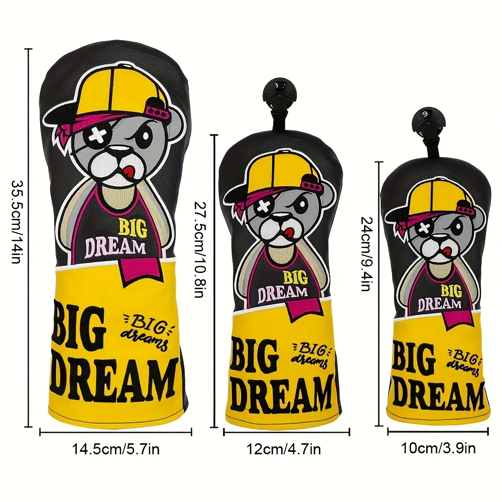 国境を越えたホットセール ゴルフクラブカバー プロテクターカバー No. 1ウッド3/5ウッドUTウッドカバーウッドクラブカバー保護カバーユニバース