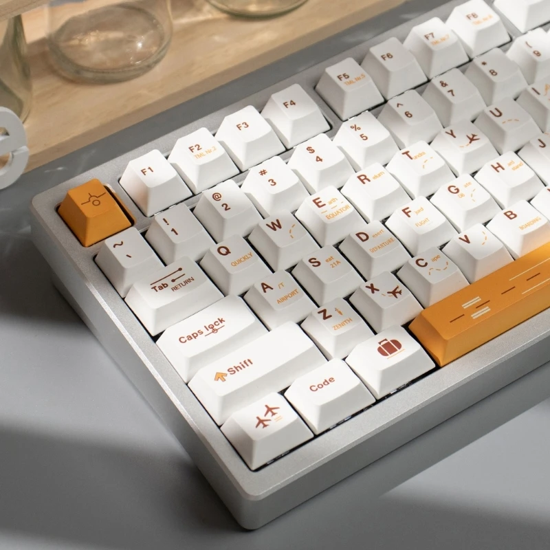 148 Plan vuelo PBT Tinte Sublimación Keycap Altura original para llave mecánica