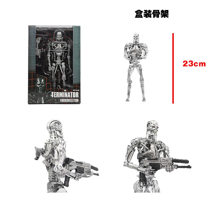 En caja Terminator Genisys T-800 Guardian Endoskeleton figura de acción modelo juguete para regalo para colección